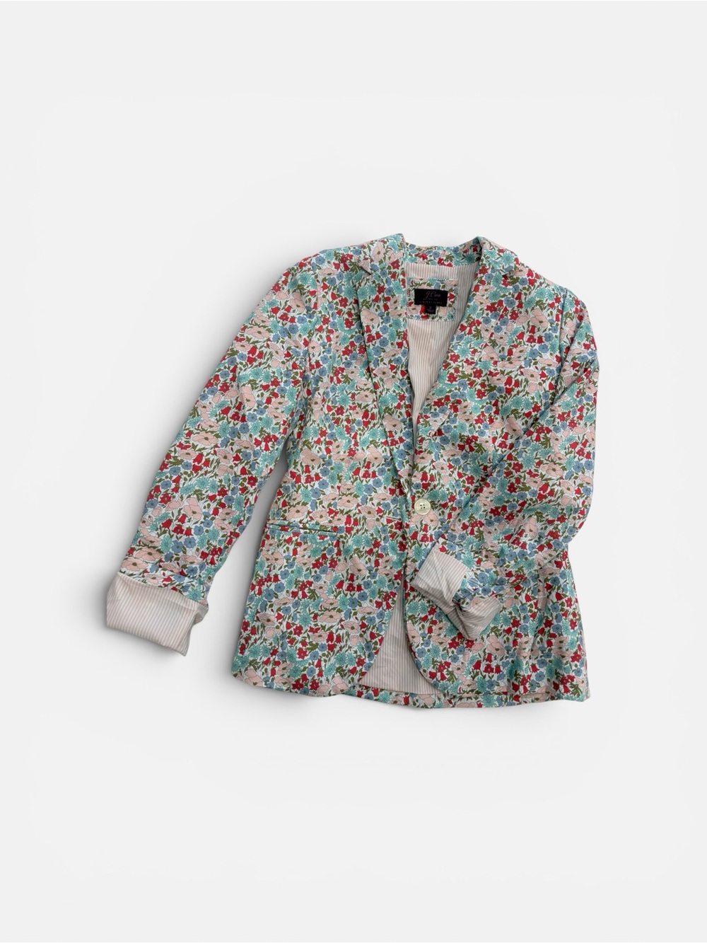 J CREW FLORAL BLAZER SIZE 2